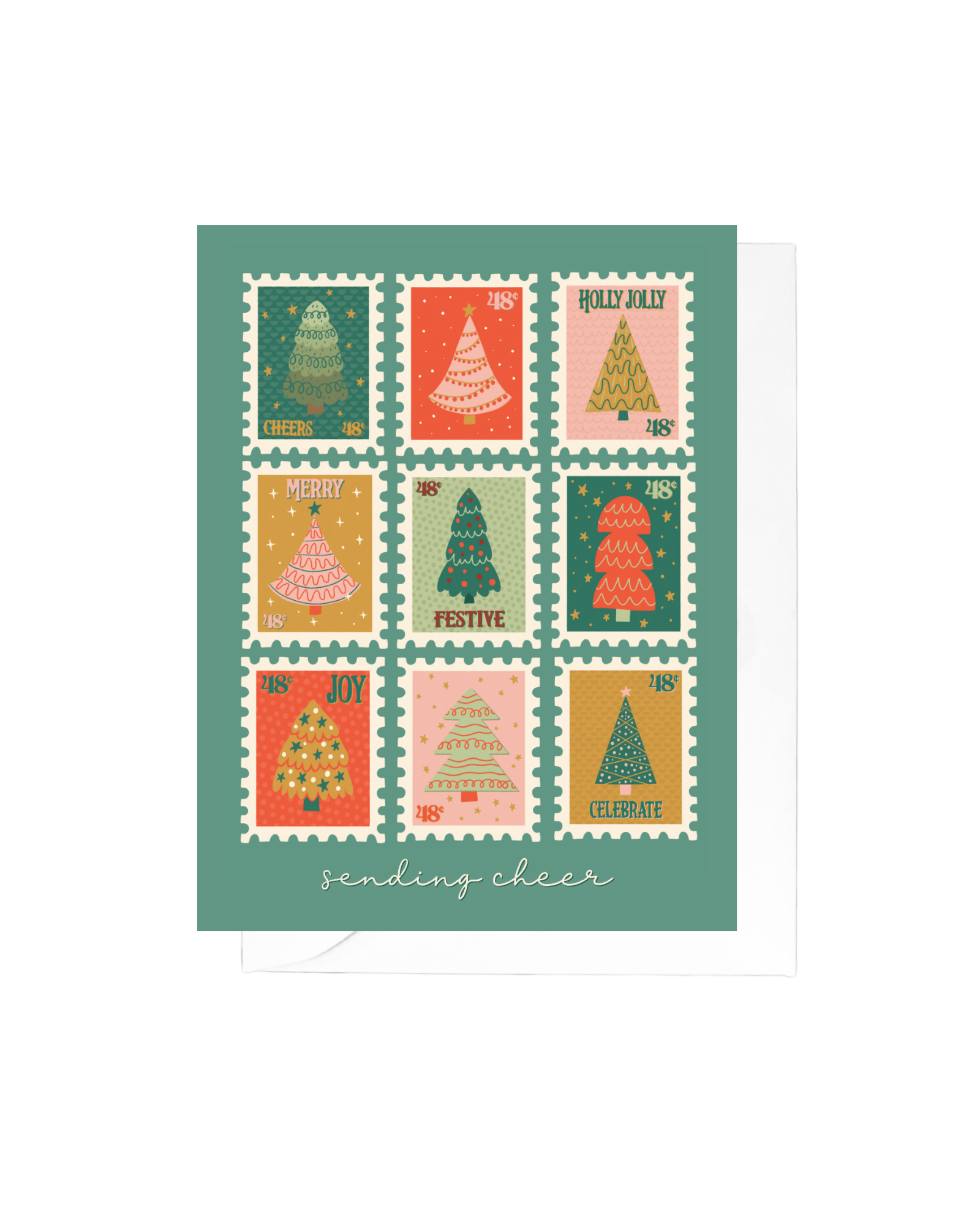 Sending Cheer Stamps Greeting Card Set of 8