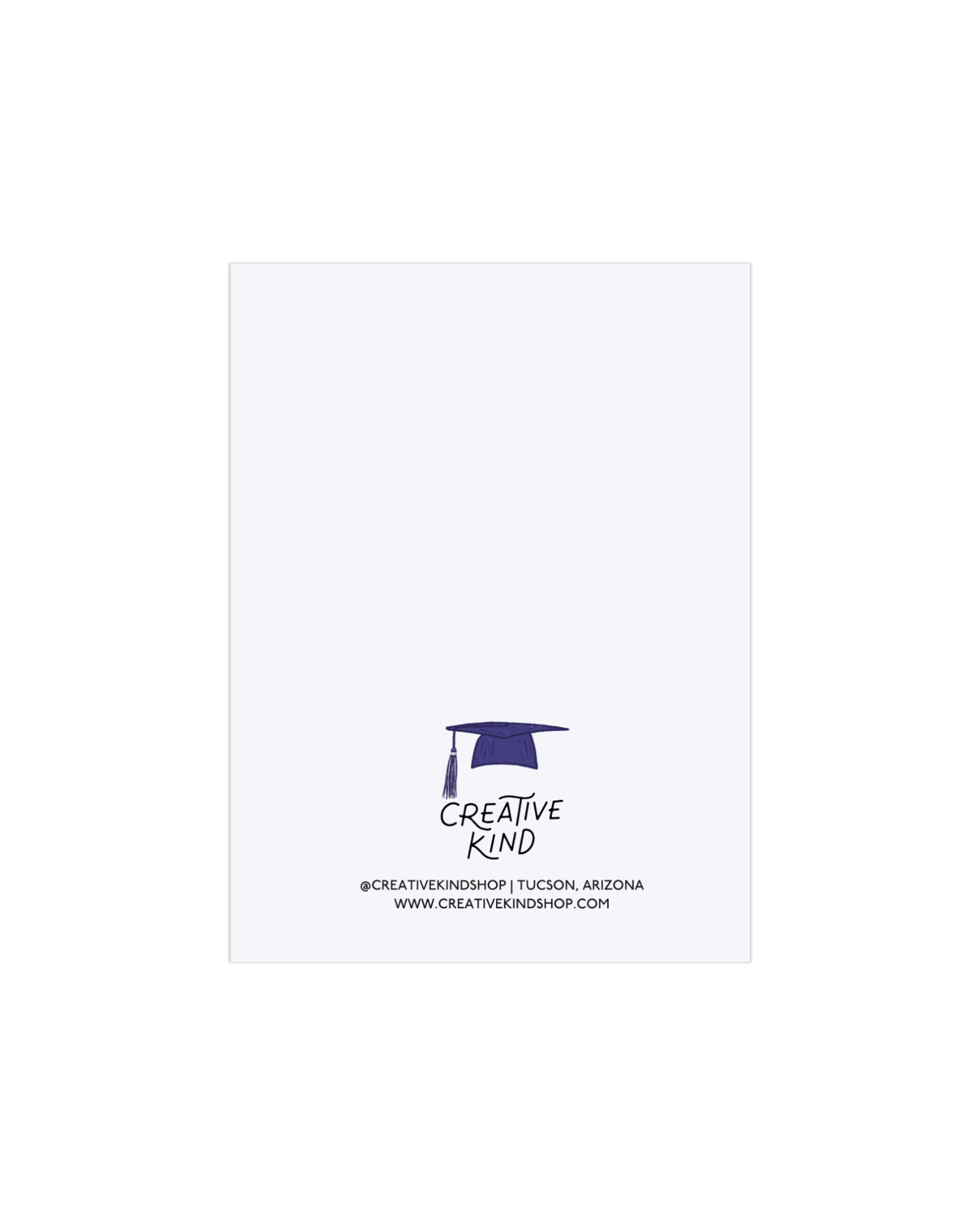 Purple and White Cactus Grad Greeting Card