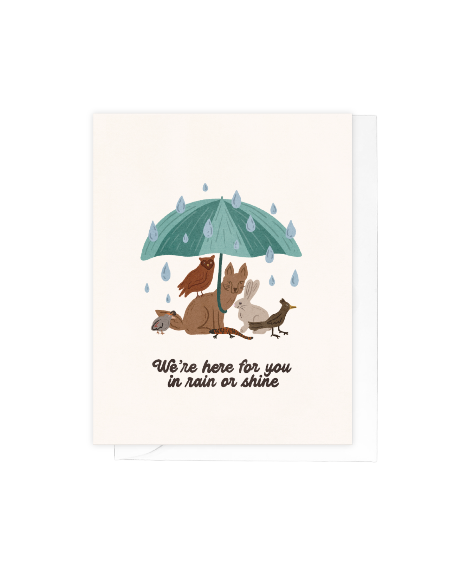 Rain or Shine Monsoon Friends Greeting Card