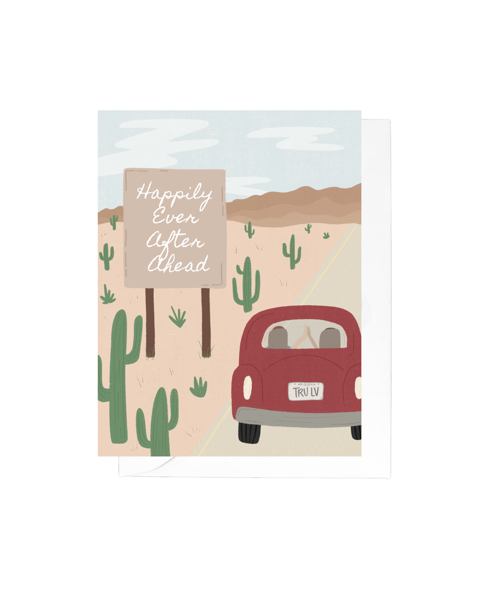 Happily Ever After Ahead Greeting Card