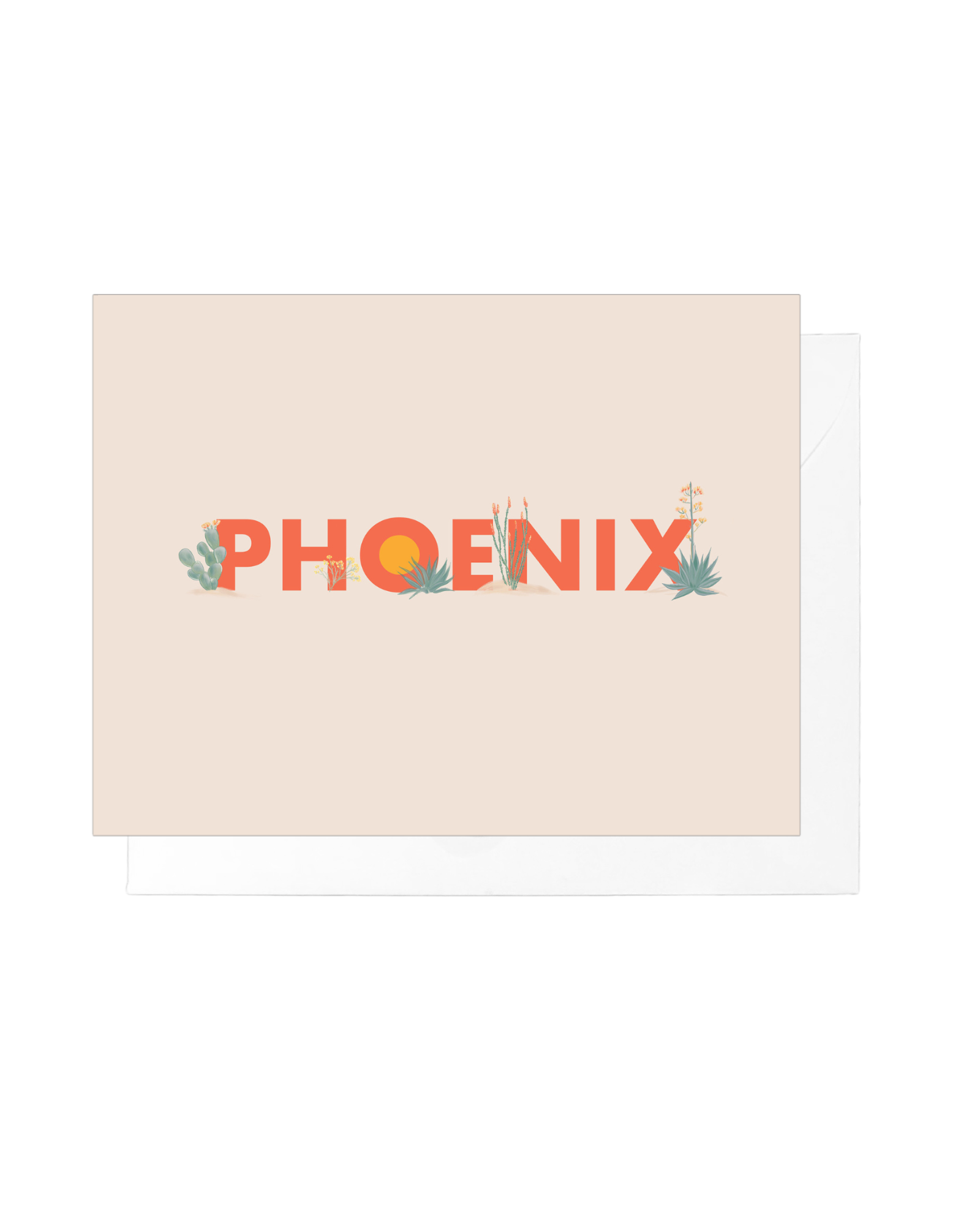 Desert Flora Phoenix Greeting Card Box Set of 8