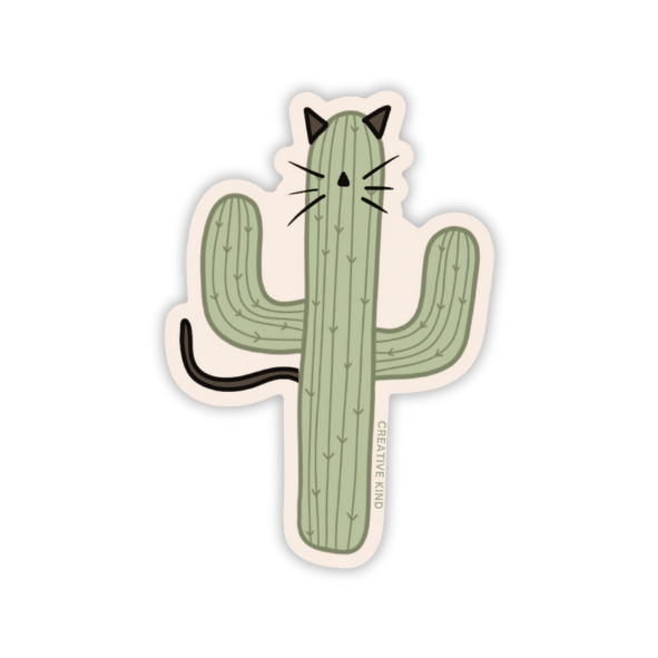 Saguaro Cat Costume Vinyl Sticker