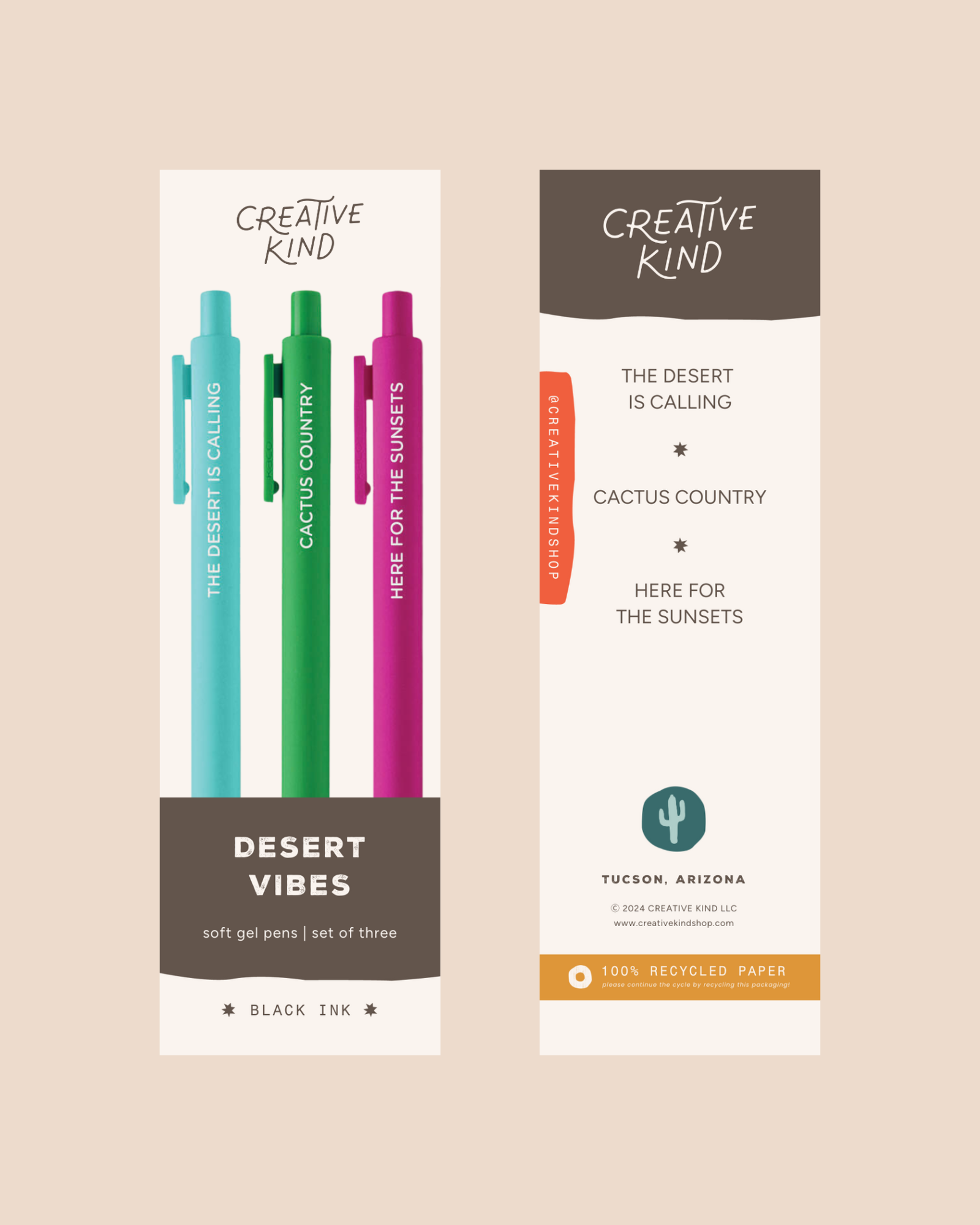 Desert Vibes Gel Pen Trio