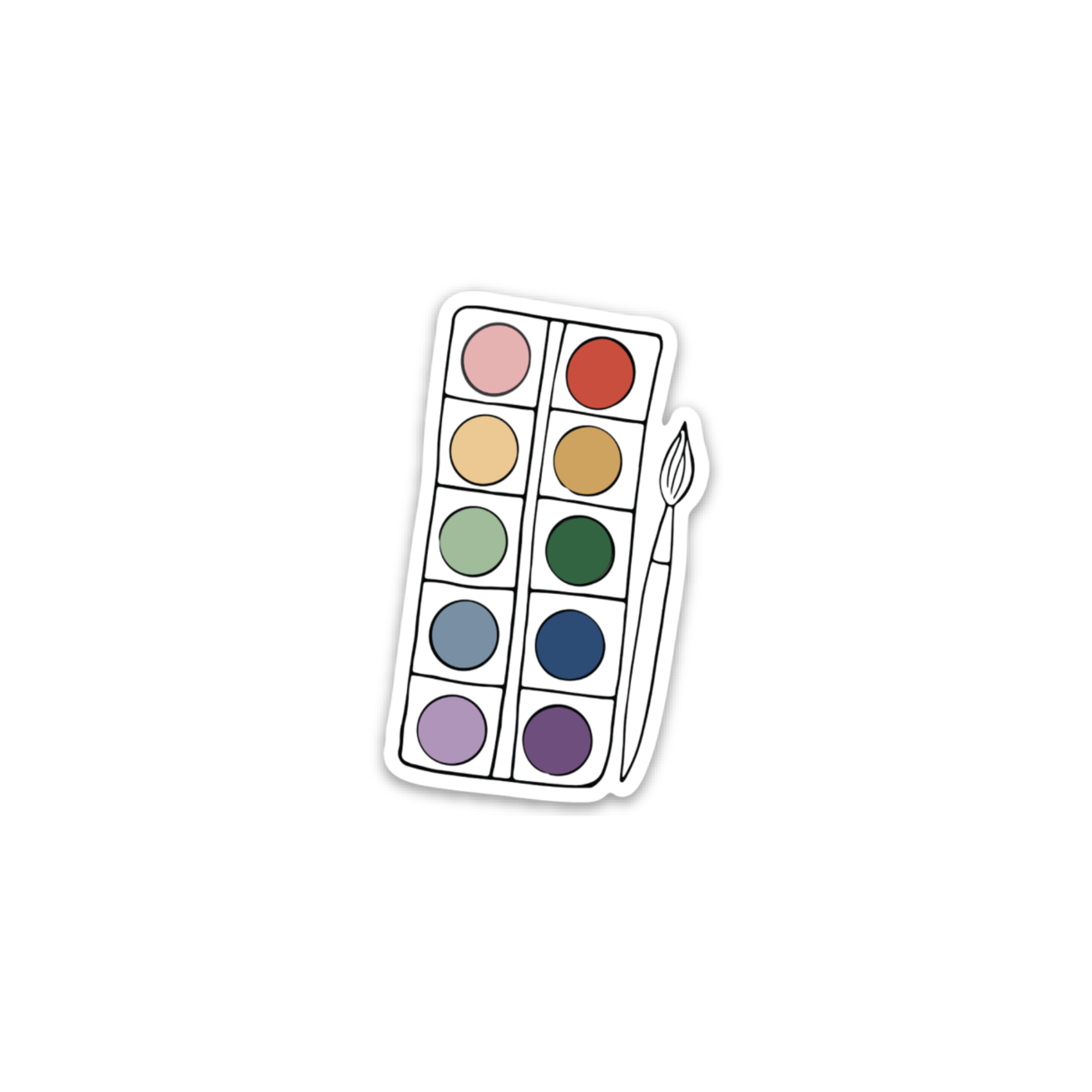 Paint Palette Vinyl Sticker