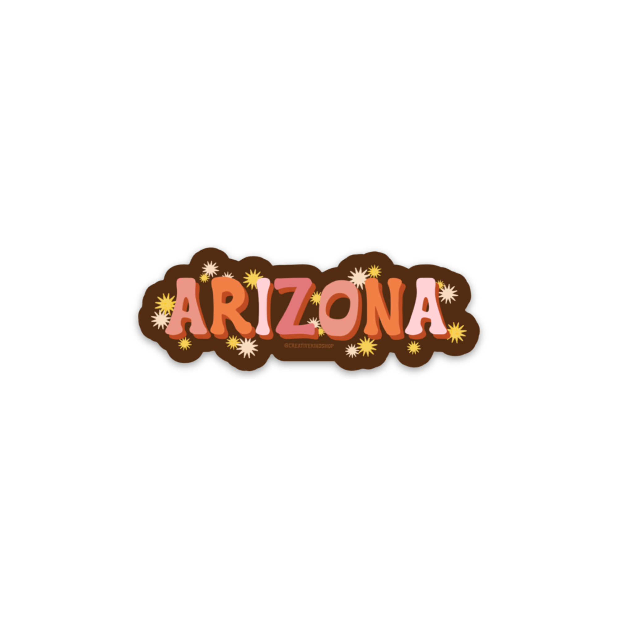 Retro Starlight Arizona Vinyl Sticker