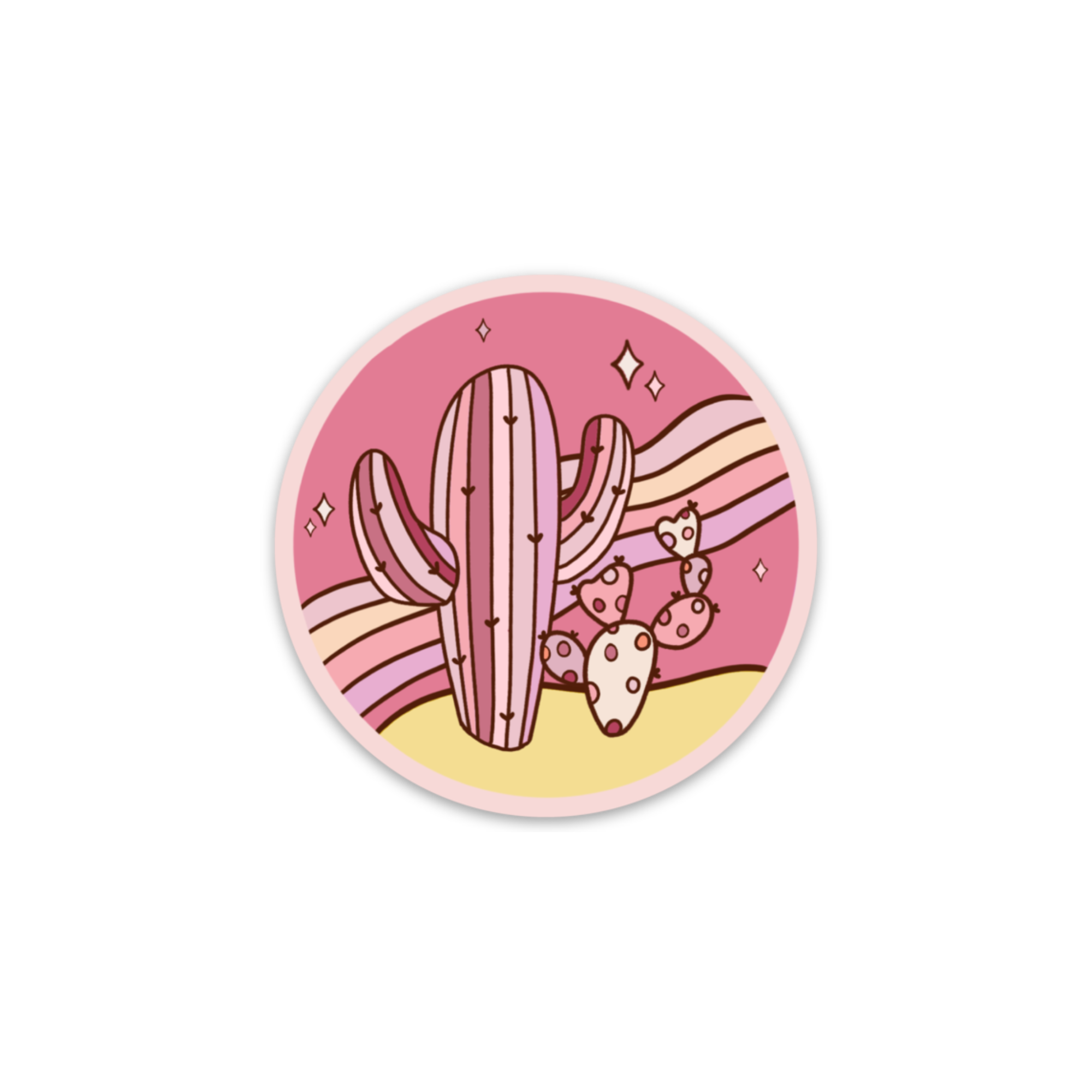 Unicorn Cacti Vinyl Sticker